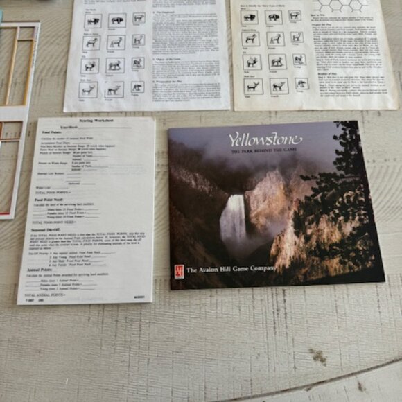Vintage 1985 Avalon Hill Yellowstone - Picture 6 of 11